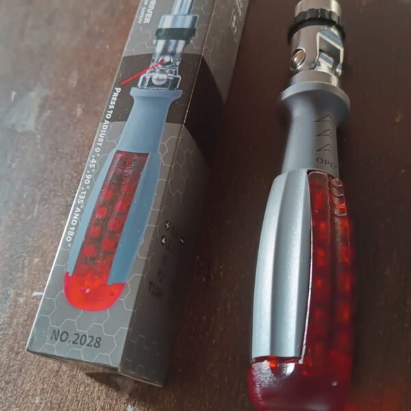 ee7cedde-119a-4d64-a7c6-3f69612127c5.jpg Multi Bits Ratchet Screwdriver Set, Adjustable Angle Two-Way Ratcheting (1 Set)