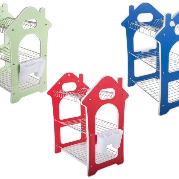 Dish Rack for Kitchen 3 Layer Dish Drainer Rack Stainless Steel Crockery Holder