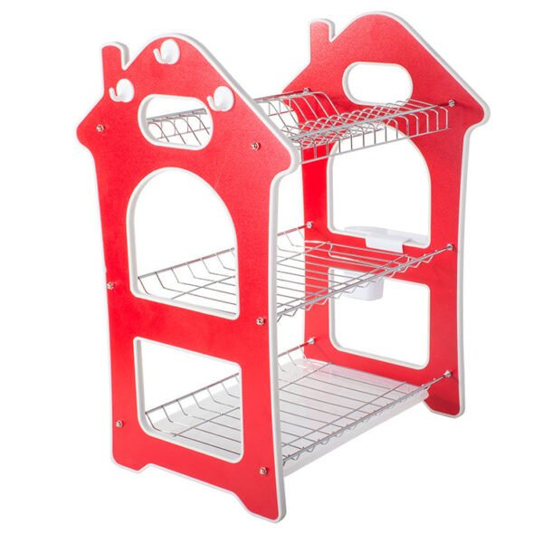 Dish Rack for Kitchen 3 Layer Dish Drainer Rack Stainless Steel Crockery Holder