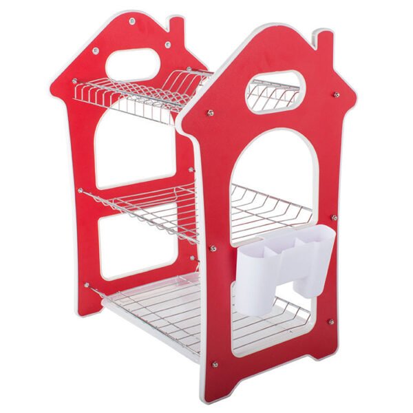 Dish Rack for Kitchen 3 Layer Dish Drainer Rack Stainless Steel Crockery Holder