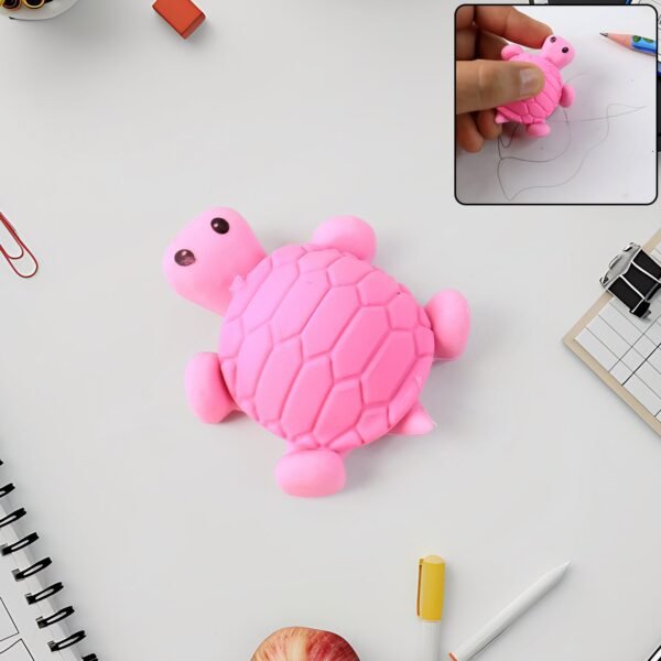 Cute Turtle Shaped Eraser for Kids (1 Pc)