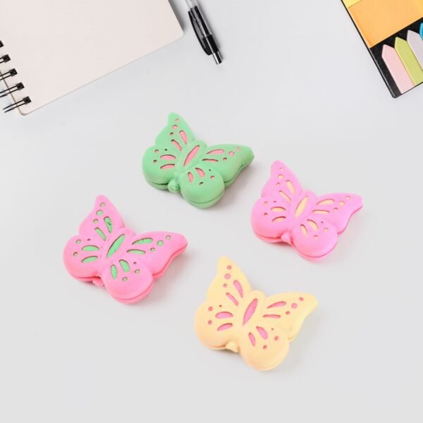 eraser-03_93cdb6ad-7c10-48de-905d-c18115b82993.jpg Butterfly Shape Eraser Rubber (25 Pc / Mix Colour & Design)