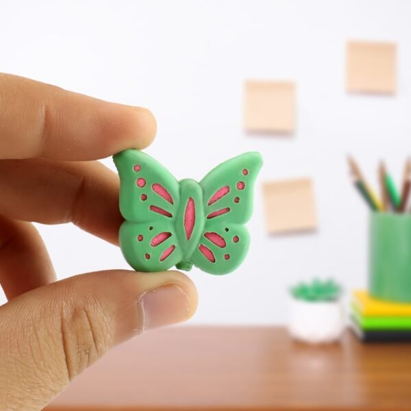 eraser-04_f9382206-4c0c-43ff-82ef-b71553c06c4b.jpg Butterfly Shape Eraser Rubber (25 Pc / Mix Colour & Design)