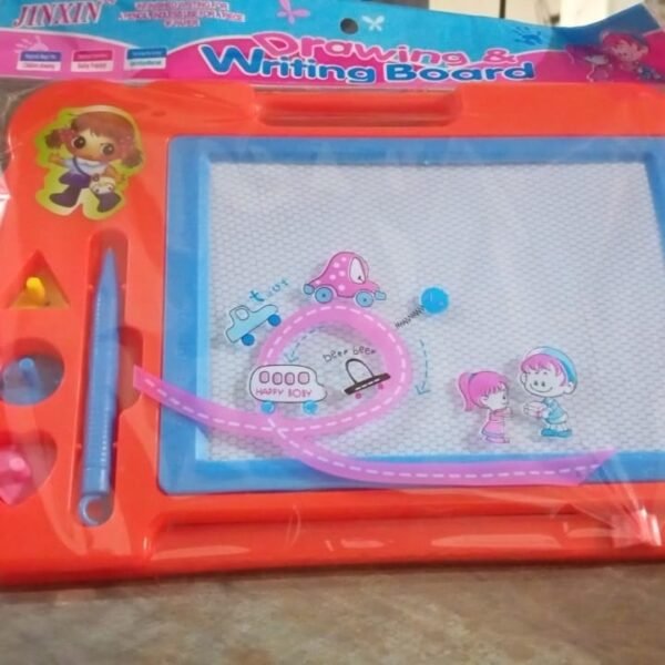 f07f9adf-c1d3-4608-be6e-496dea9cd65b.jpg Magnetic Slate Sketch Pad / Board for Kids (1 Pc / 27 × 19 Cm)