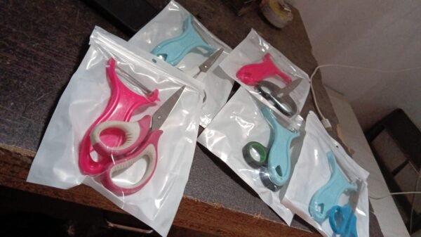 Stainless Steel Kitchen Scissors & Multipurpose Peeler (2 Pc Set, Mix Design)