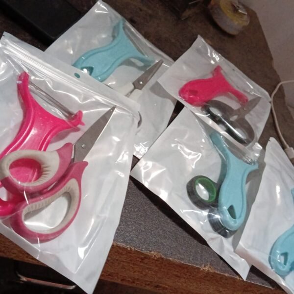 Stainless Steel Kitchen Scissors & Multipurpose Peeler (2 Pc Set, Mix Design)