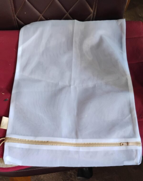 Large Mesh Laundry Bag with Zipper for Delicates & Travel Storage