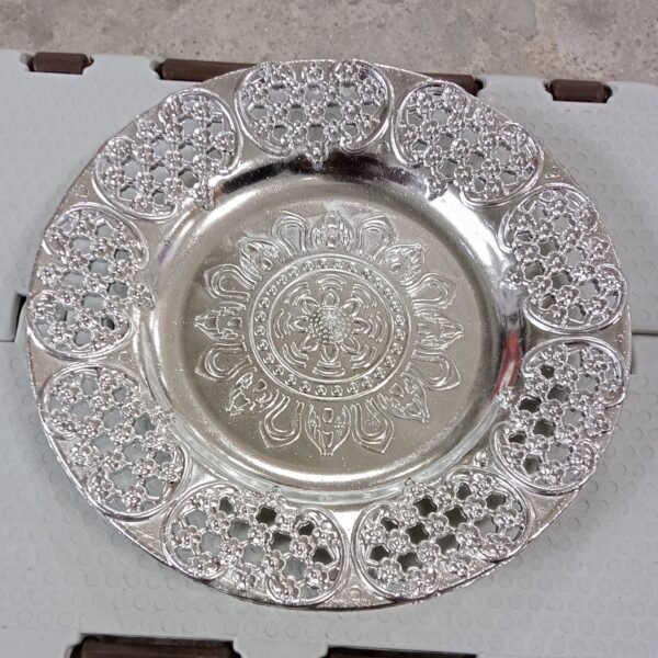 Beautiful 8-Inch Plastic Pooja Thali Set for Daily Use & Special Occasions