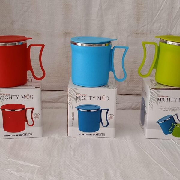 300ml Stainless Steel Mug: Insulated, Leakproof Lid, Hot/Cold Drinks (Mix Color)