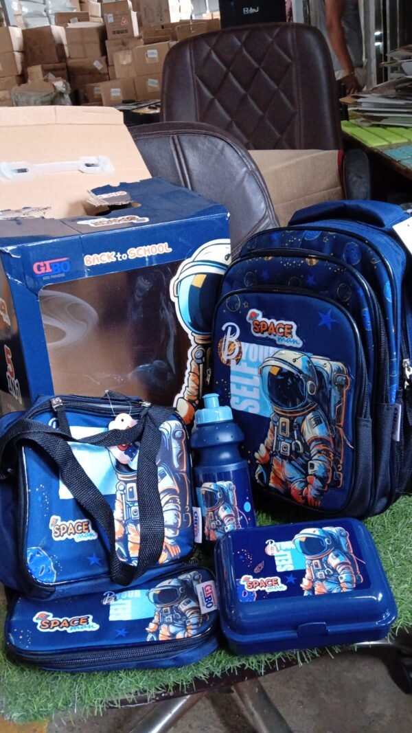 5 in 1 School Bag Set Includes Lunch Bag 14 Inch Bag  1 Set Mix