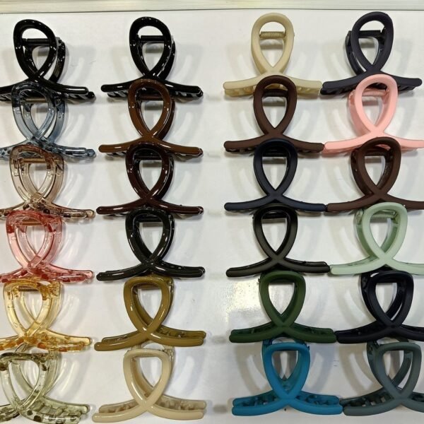 Plastic Hair Clamp Grip, Simple Matte Hair Barrette Clamp (1 Pc)