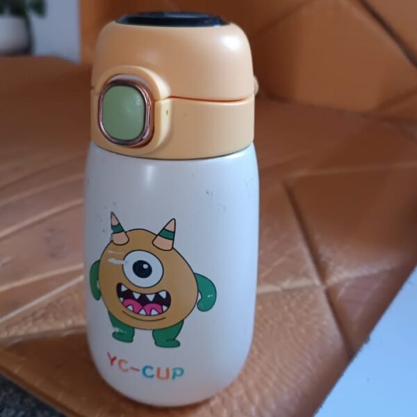 Stainless Steel Single Wall Insulated Flip Lid Kids Water Bottle (300 ML Approx)