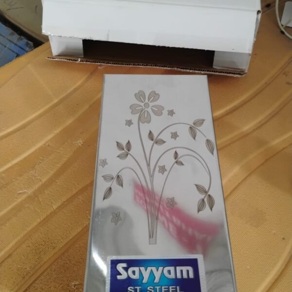 Premium Stainless Steel Velvet Lined Jewellery Storage Box with Lock and Red Interior