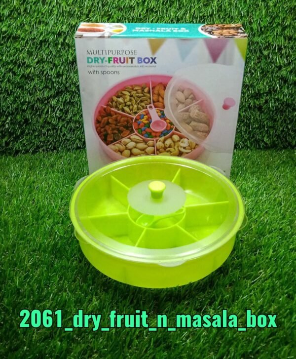 f69871e4-1aa8-4633-a18e-1b3d0c2d70e1.jpg Multipurpose Dry-fruit and masala box with single spoon.