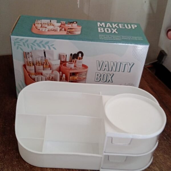 Multi-Functional Plastic Vanity Storage Box