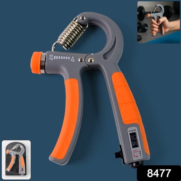 Adjustable Hand Grip Strengthener with Counter (1 Pc)