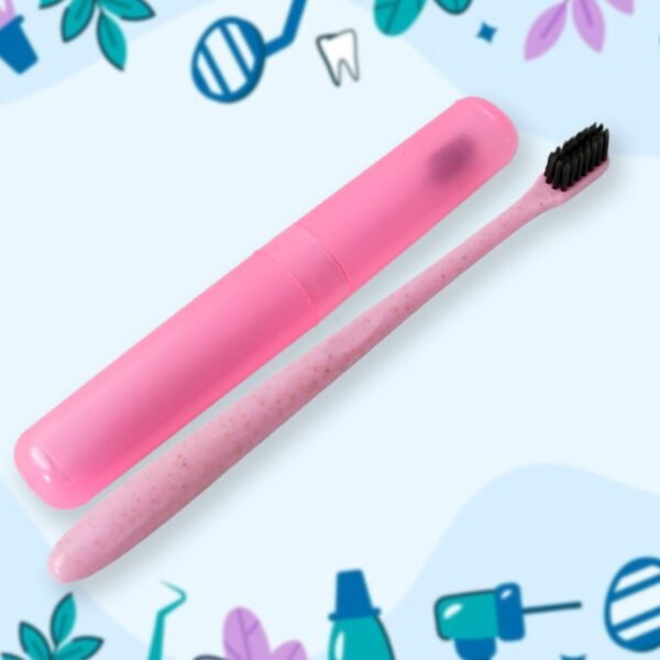 Soft Toothbrush With Toothbrush Cover Cleaner Scraper for Men and Women(1 Pc)