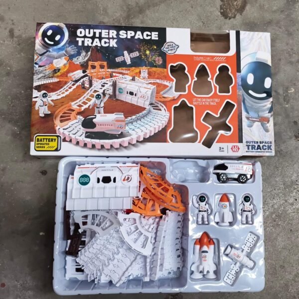 Outer Space Race Track Set for Kids Toys (1 Set)