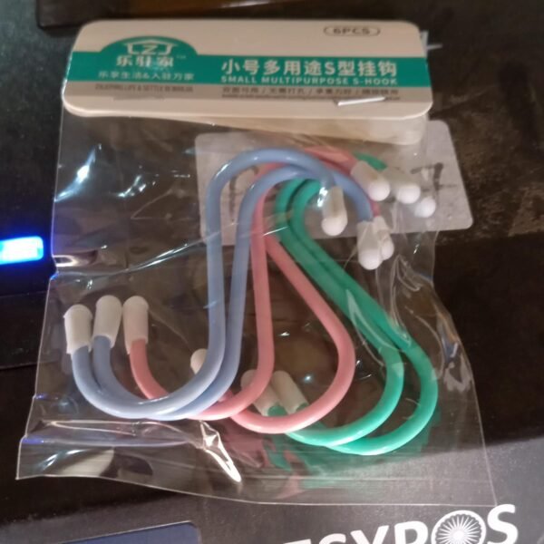 S Shape Metal Hooks for Hanging, Heavy Duty S Shaped Hooks (6 Pcs Set)