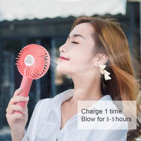 Portable Classic Hand Fan 3-Speed Table Fan for Office School Home Use