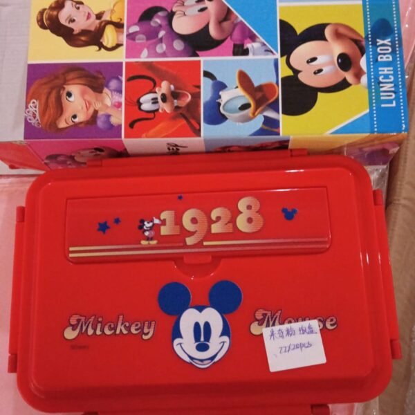 Cartoon Printed 4-Compartment Insulated Lunch Box for Kids