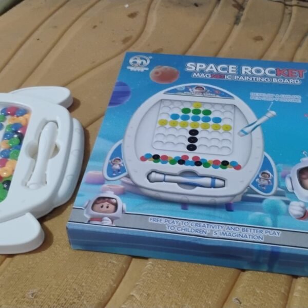 Space Rocket Magnetic Painting Board for Kids