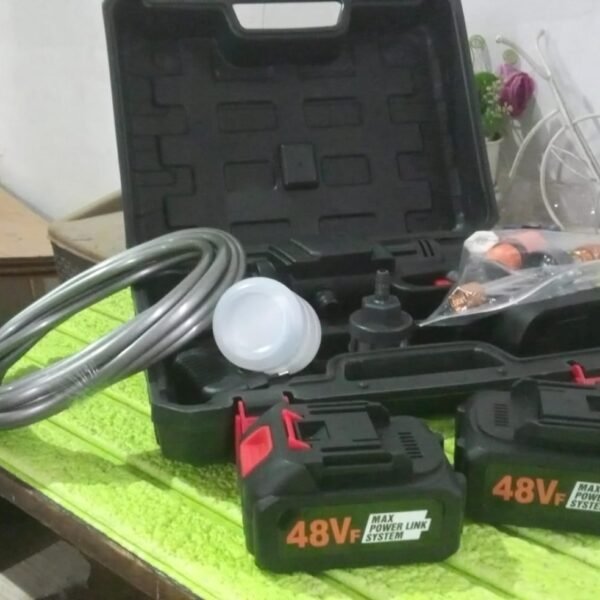 Double Battery 48V Rechargeable Electric, Car Washer Gun (1 Set)