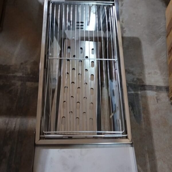 Portable BBQ Barbecue Grill – Stainless Steel Folding Charcoal Grill (1 Set)