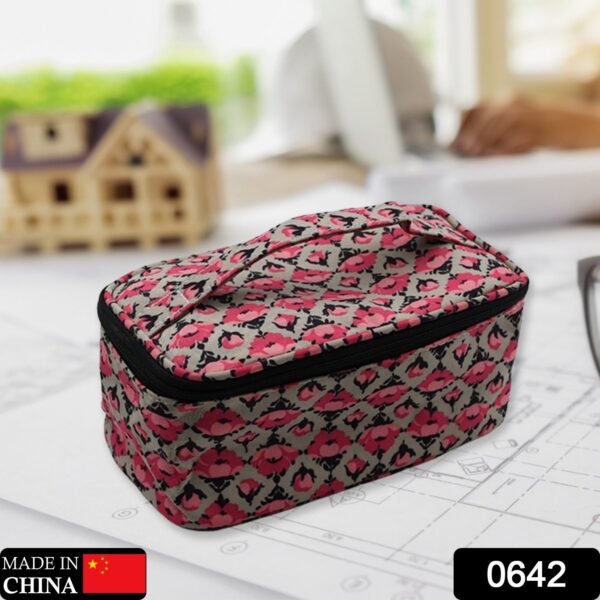 Travel Makeup Bag with Small Pouch – Waterproof Cosmetic Organizer