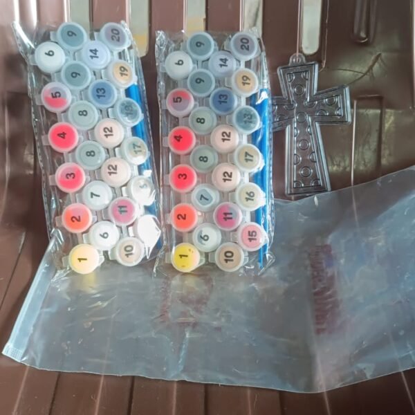 Paint by Number Kits 2 Set 20 Number Color, 6 paint brushes (2 Set)