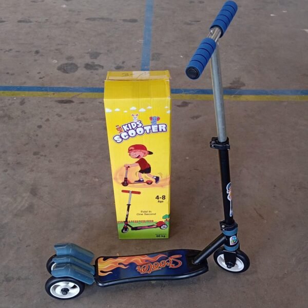 Kids 3-Wheel Leg Push Scooter with Adjustable Height (4–8 Years)