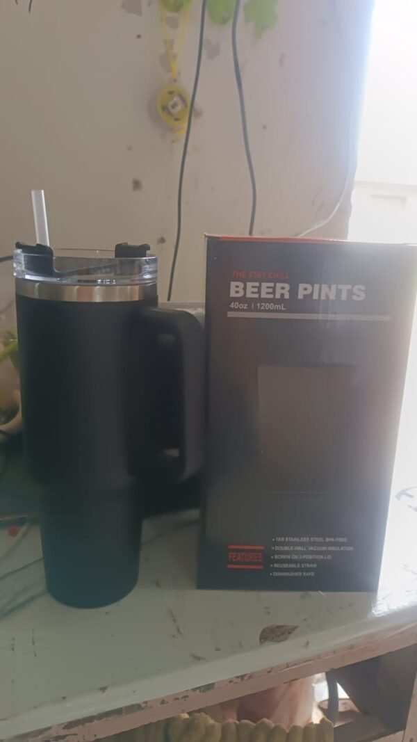 Premium 1200 ML Stainless Steel Vacuum Insulated Travel Mug Tumbler  (1200ML / 1 Pc)