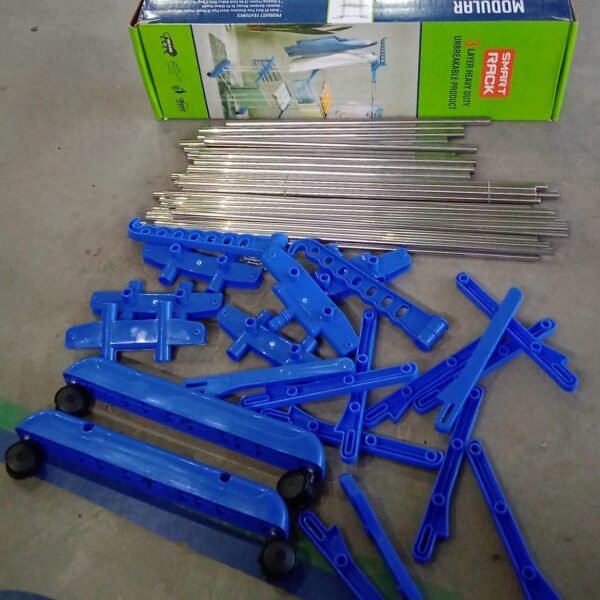 Premium Heavy Duty Stainless Steel 3 Layer Foldable Cloth Drying Stand (1 Set)