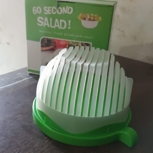 fe79b48a-f493-49a1-86e7-c24f5b619d81.jpg Plastic 60 Seconds Salad Cutter Salad Maker Salad Bow (1 Pc)
