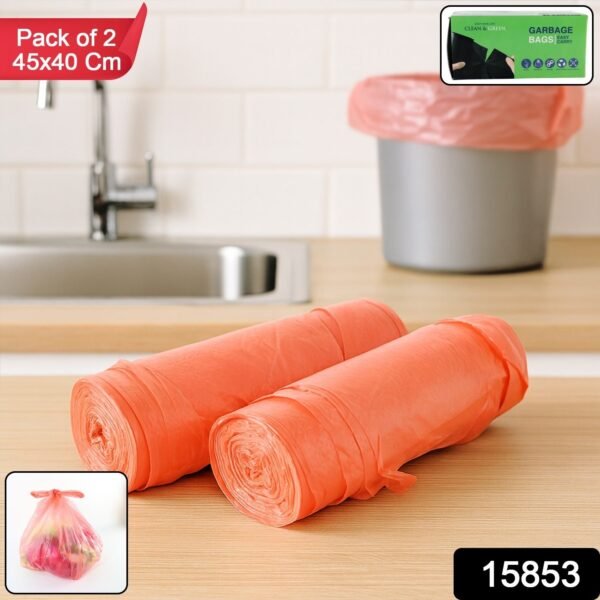 ff9ebe22-dc2e-4af8-bad3-8226aa8c5f38.jpg Clean & Garbage Bags - (Pack of 2 Rolls / 45×40 cm )