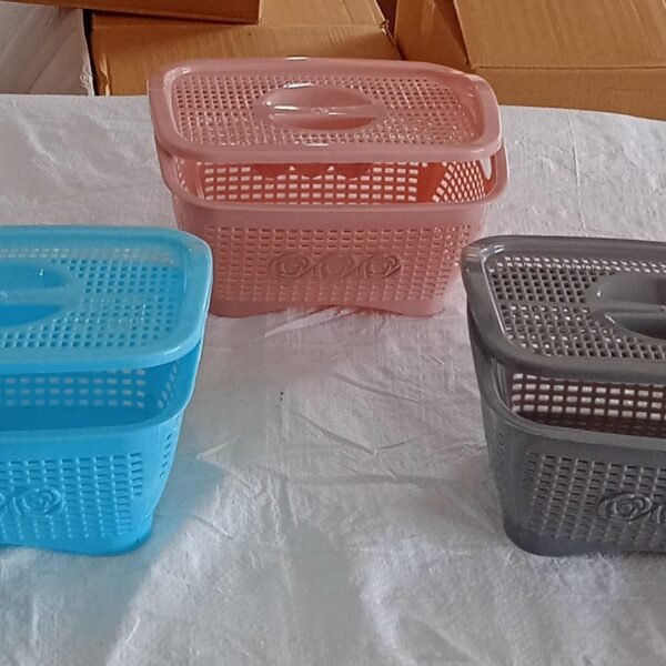 Multipurposes Plastic Basket (1 Pc / Mix Color )
