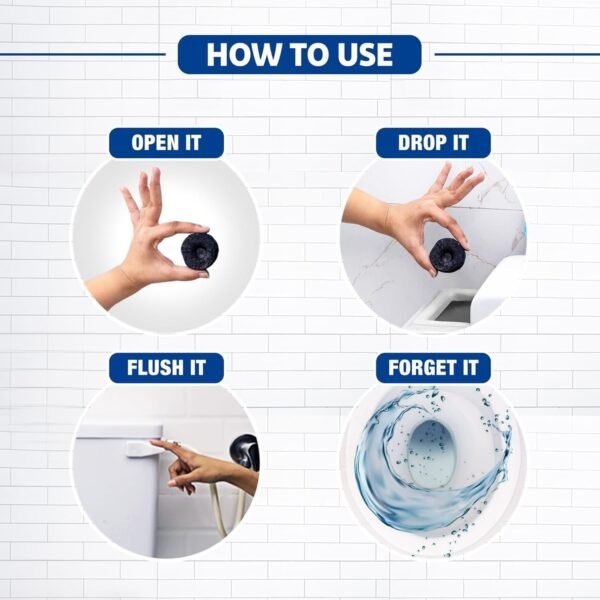 Toilet Cleaner Flush Tab Ocean Blue 100 Gram