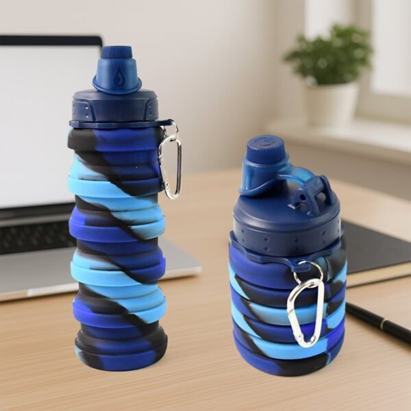 foldabl-water-bottle-01.jpg Silicone Foldable Water Bottle (1 Pc / 24 cm Foldable / 500 ML)