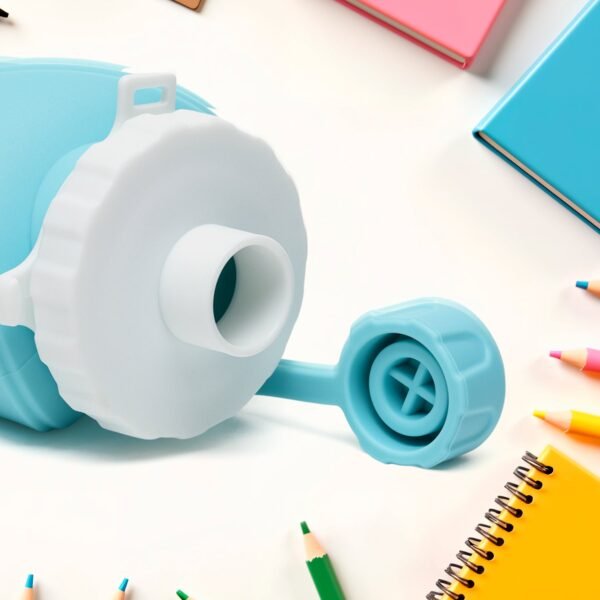 600ml Collapsible Silicone Water Bottle for Travel, Sports, Gym & Office (1 Pc)