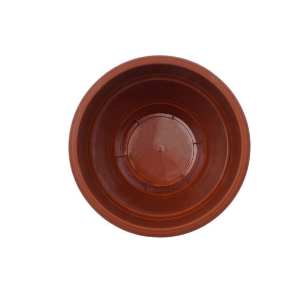 g03.jpg Garden Heavy Plastic Planter Pot / Gamla 6 inch (Brown, Pack of 1, Small)