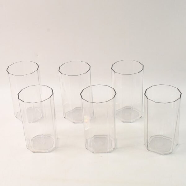 Apex Merino N’ Glass Unbreakable Plastic Drinking Glass Set (6Pc/300ml) Approx