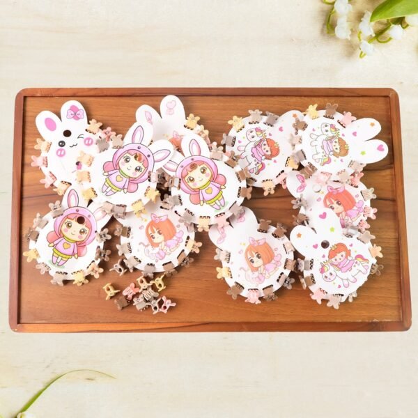 Mini Claw Hair Clips Set for Girls (12 Pkt / 1 Set)