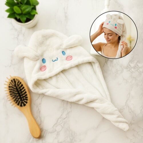 Soft Microfiber Hair Drying Towel Wrap  (1 pc / Mix Design)