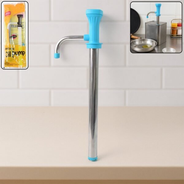 hand-press-oil-pump-01.jpg Supermom Manual Stainless Steel Oil Pump Dispenser (1 Pc)
