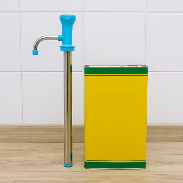 hand-press-oil-pump-04.jpg Supermom Manual Stainless Steel Oil Pump Dispenser (1 Pc)