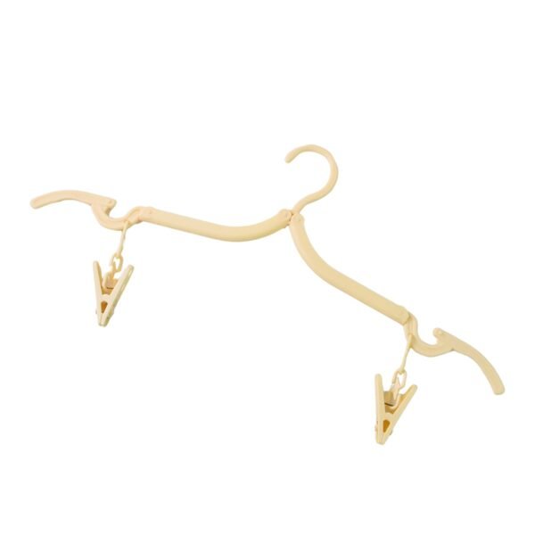 hanger-04.jpg Multipurpose Foldable Cloth Hanger with Dual Clips (1 Pc)