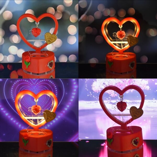 This Romantic Heart-Shaped LED Light Showpiece (1 Pc)