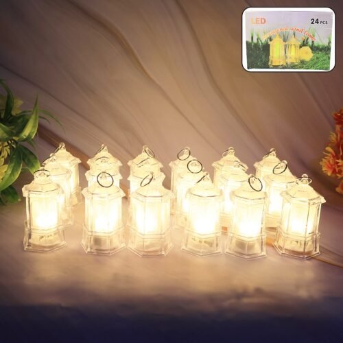 Set of 24 LED Decorative Lantern Lights / candle