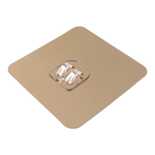 Self-Adhesive Heavy-Duty Plastic Wall Hook – 1 Pc (8x8 cm)