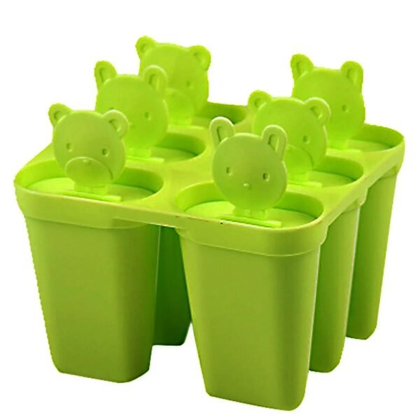 Plastic 6 Grid / Compartment sicle Ice Cream Mold (1 Pc)